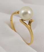 Lustrous Mikimoto Pearl Ring