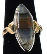 Sterling Silver Ring With An Interesting Stone