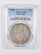 VF30 1987 American Silver Eagle PCGS Lowball