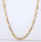 Fantastic Yellow Gold Figaro Chain Necklace