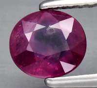 Swirling multi-color 1.42ct oval cut Sapphire