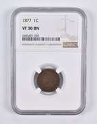 VF30 BN 1877 Indian Head Cent NGC