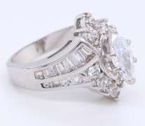 Lot of 2 Cubic Zirconia Engagement Rings