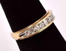 Gorgeous Diamond Band Ring in 14K Yellow Gold