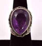 Mesmerizing 16.10CTS Amethyst Ring in Sterling Silver