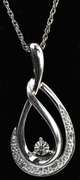 Sterling Silver Teardrop Pendant