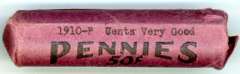 Roll of 1910 Lincoln Wheat Cents