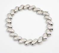 Popular 14k White Gold San Marco Bracelet