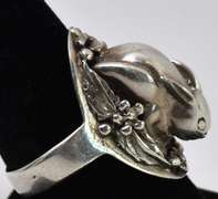 Sterling Silver Bunny Ring