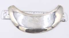 Vintage Sterling Silver Half Moon Pendant