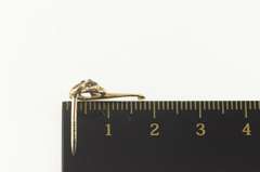 10K Yellow Gold Art Nouveau Diamond Ornate Swirl Lapel Pin/Brooch