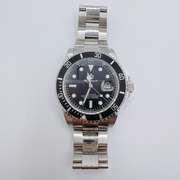 Men's Stainless Steel Diver Watch with Day Date.