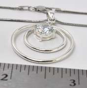 Sterling Silver CZ Pendant