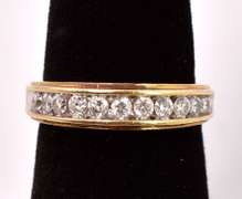 Gorgeous Diamond Band Ring in 14K Yellow Gold
