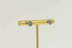 14K White Gold 0.82 Ctw Diamond Round Halo Cluster Stud Earrings