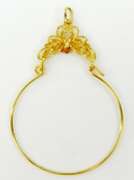 Vintage 14K Charm Holder Pendant