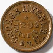 George Hyenlein NY City Civil War Store Card