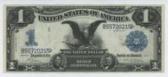 Crisp AU 1899 Series Large Size $1 Black Eagle Silver Certificate