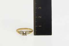 14K Yellow Gold Vintage NOS 1950's 3.75mm Engagement Setting Ring