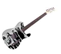 Korn Autographed Signed Full Band Photo Custom Graphics Photo Guitar
