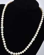 Elastic Faux Pearl Set With Silver Accents