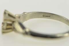 14K White Gold Vintage NOS 1950's 4.1mm Engagement Ring Ring