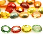 Heated only! 6.34ct fancy color Sapphire set