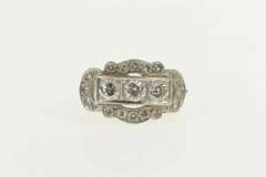 Platinum 1.40 Ctw Art Deco Diamond Engagement Ring