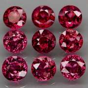 9.97ct premium cherry pink Rhodolite Garnet set