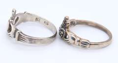 Vintage Lot of 2 Sterling Silver Rings