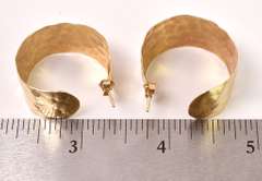 Amazing Partial Hoop Earrings in 14K Yellow Gold