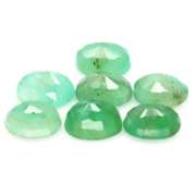 Oval cut 9.04ct Zambian Emerald set