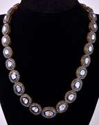 Darling 12.70CTW Diamond Necklace in Gold Plated Sterling Silver