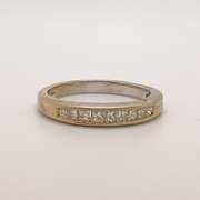 14kt White Gold & Diamond Band Ring