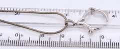 Vintage Sterling Silver Kitten Head Pendant on Chain Necklace
