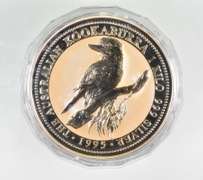 1995 Australia 30 Dollars - Kookaburra - 1 Kilo .999 Fine Silver