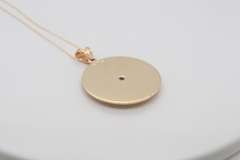 Graceful Yellow Gold I Love you More and More Every Hour Pendant on Chain