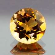 Amazing 4.32ct golden orange unheated Citrine solitaire