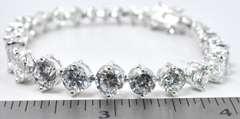 Sterling Silver CZ Bracelet