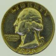 1956-D Washington Quarter Silver 25C US Coin