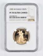 PF70 UCAM 1995-W $25 American Gold Eagle 1/2 Oz. .999 Fine Gold NGC