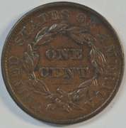 Choice Brown XF 1837 Coronet Head Large Cent