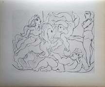 PABLO PICASSO, ACROBATS WITH A HORSE