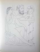 PABLO PICASSO, SEATED MODEL AND SCULPTOR