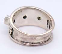 Vintage Sterling silver Signed Peridot Ring