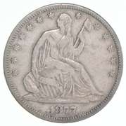 1877-CC Seated Liberty Half Dollar