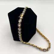 Antique 18kt Gold Filled Necklace with 14cts NATURAL DIAMONDS