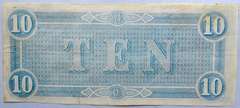 Feb 17 1864 Series Unc $10 CSA Note.