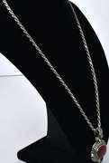 Sterling Silver Pendant With A Polished Stone