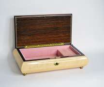 Beautiful Italian Hand Crafted Musical Inlaid Wooden Jewelry Box